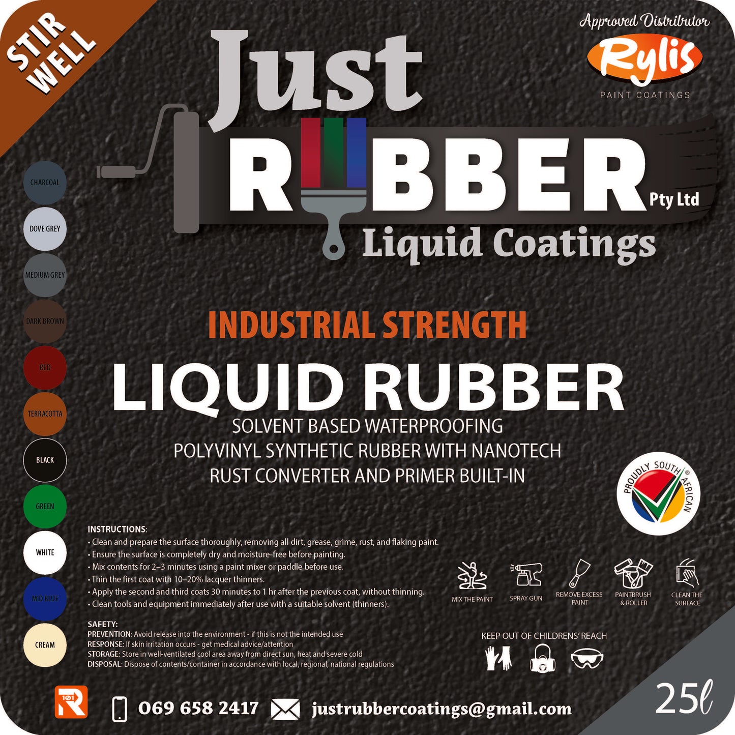 Solvent Polyvinyl Rubber – Thinners-Based Waterproofing & Paint