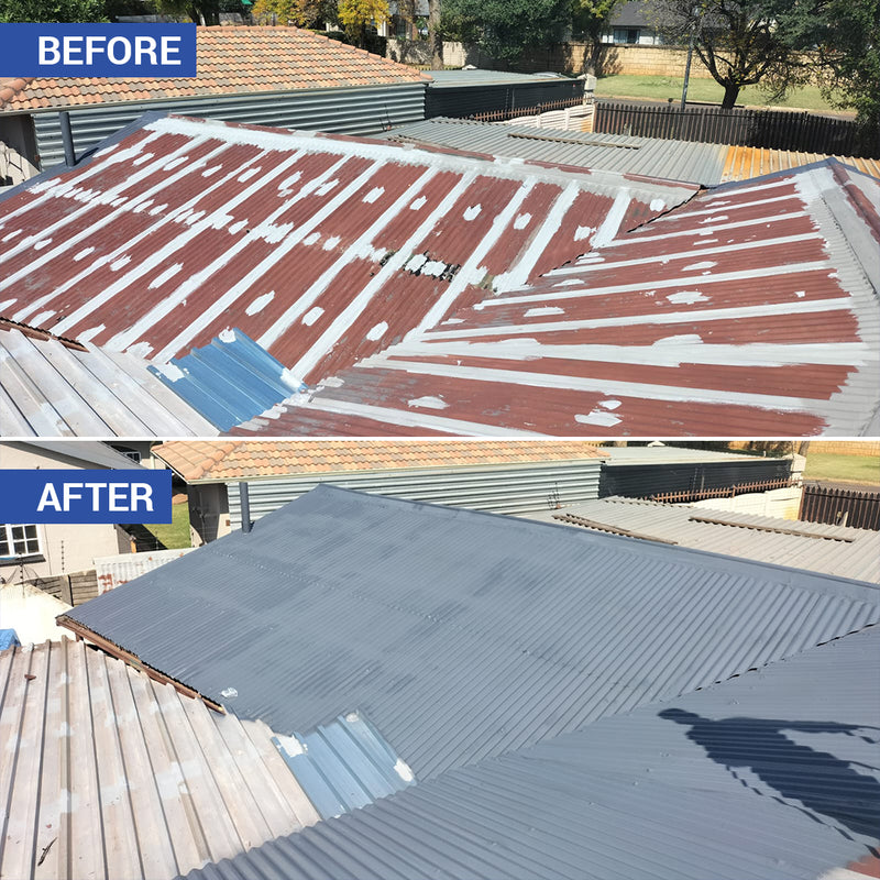 Liquid Rubber waterproofing applied to a commercial surface
